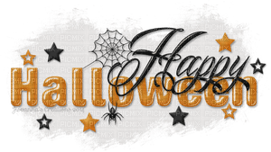 Kaz_Creations Logo Text Happy Halloween - zadarmo png