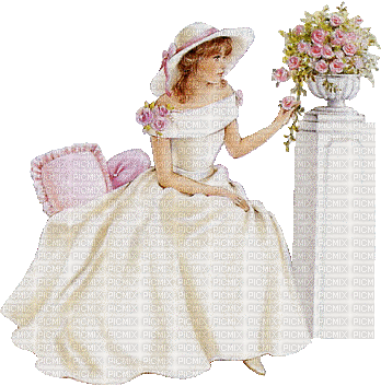 girl mädchen fille tube  person people  woman femme frau beauty lady vintage room chambre gif anime animated animation glitter furniture white - Gratis geanimeerde GIF