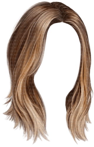 cheveux chatain - gratis png