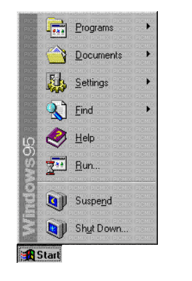 ..:::Windows 95 menu:::.. - nemokama png