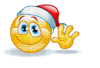 smiley fun face yellow christmas - Gratis geanimeerde GIF