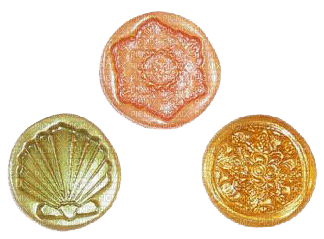 peach wax seals by png-plz - ücretsiz png