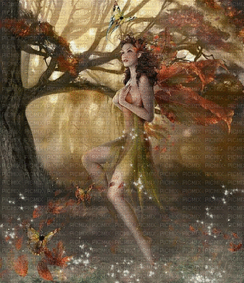 autumn fairy laurachan - GIF animado grátis