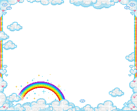 rainbow frame - GIF animasi gratis