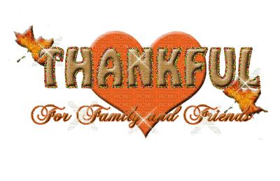 Autumn Thankful for Family & Friends - GIF animado grátis