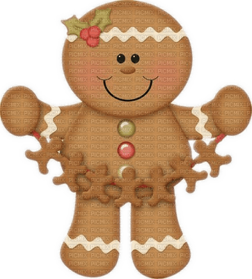 gingerbread woman - 免费PNG