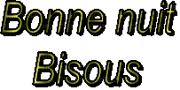 bonne nuit bisous - Δωρεάν κινούμενο GIF