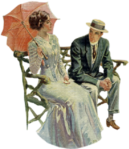 loly33 couple vintage - Free PNG