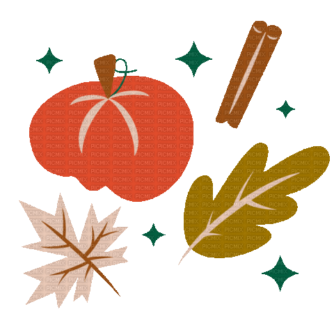 Pumpkin Spice Latte Fall - GIF animado grátis