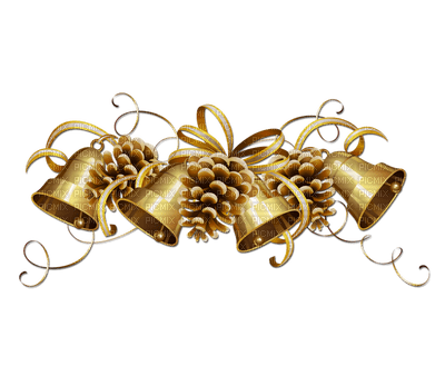 Kaz_Creations Christmas Deco Bells - PNG gratuit