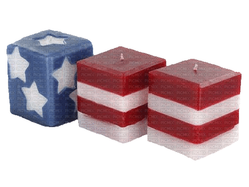 USA Fahne, Kerzen - Darmowy animowany GIF