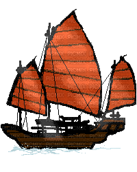 кораблик - Бесплатный анимированный гифка