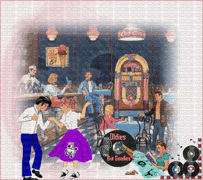 50's diner bp - Zdarma animovaný GIF