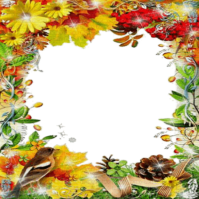 autumn frame by nataliplus - 免费PNG