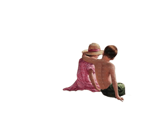 Couple enfants - PNG gratuit