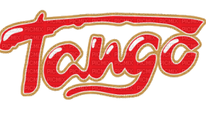 tango text red rouge - PNG gratuit