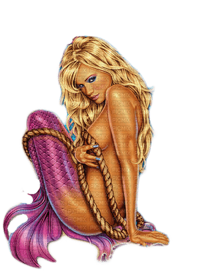 Kaz_Creations Woman Femme Mermaids Mermaid - png ฟรี