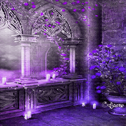soave background animated terrace  purple - GIF animé gratuit