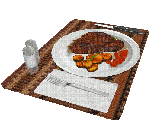 Dinner Steak - Besplatni animirani GIF
