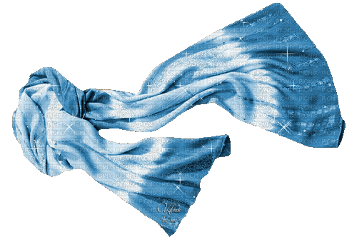 maj écharpe bleu - Gratis geanimeerde GIF