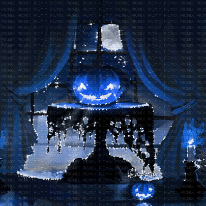 soave background animated halloween pumpkin room - Бесплатни анимирани ГИФ