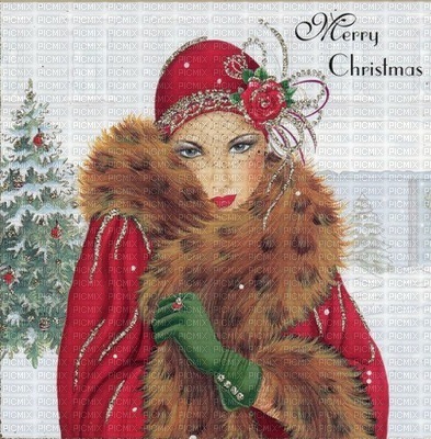 Art Deco Christmas bp - PNG gratuit