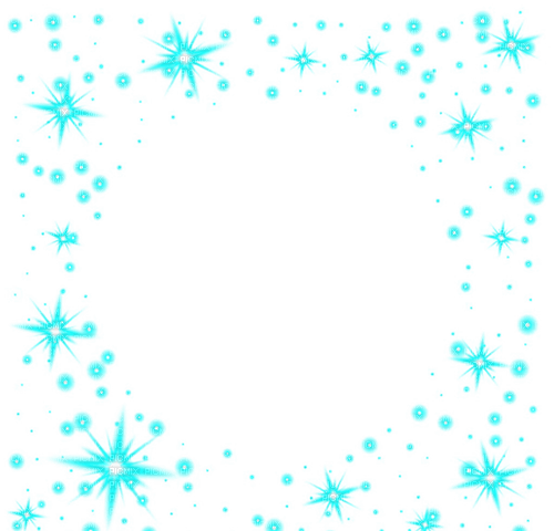 Frame.Sparkles.Teal - 無料png
