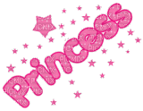 princess pink text glitter stars - Animovaný GIF zadarmo