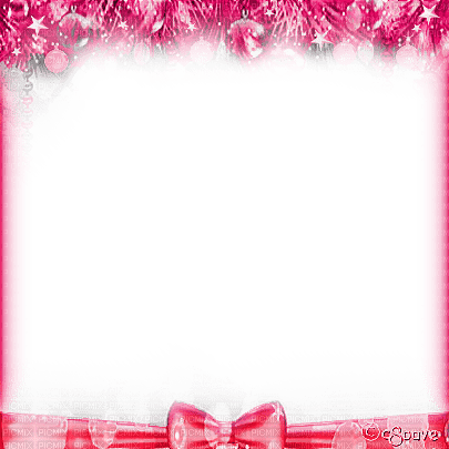 soave frame christmas winter branch pine bow - PNG gratuit