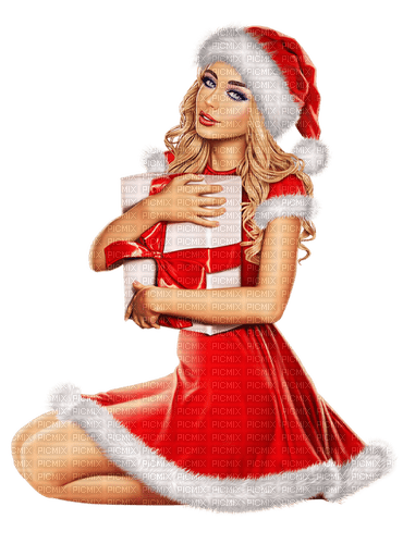 Kaz_Creations Woman-Femme-Christmas - PNG gratuit