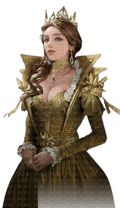 fantasy woman green crown - zdarma png