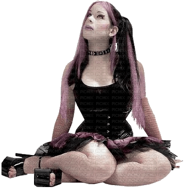 Kaz_Creations Deco Halloween Gothic Woman Femme - Free PNG
