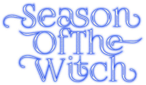 Season Of The Witch.Text.Blue - KittyKatLuv65 - darmowe png