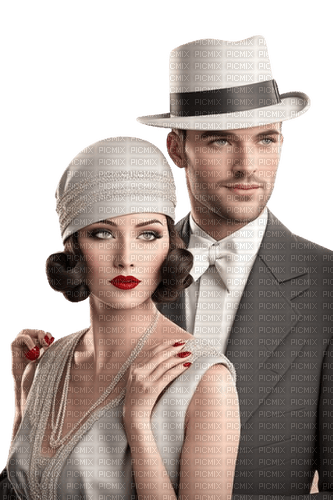 Vintage couple Rox - Free PNG