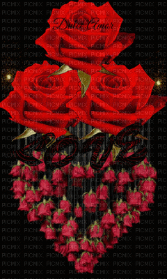 Szivben rózsa - Nemokamas animacinis gif