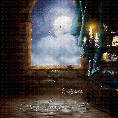 soave background animated halloween gothic room - Darmowy animowany GIF