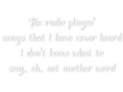 ..:::Text-The radio playin' songs:::.. - ücretsiz png
