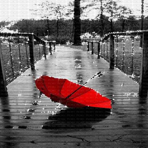 umbrella black white red background gif glitter - Animovaný GIF zadarmo