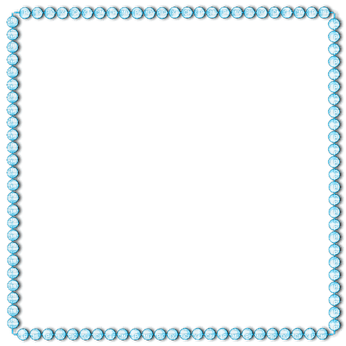 Blue Pearls Frame - kostenlos png
