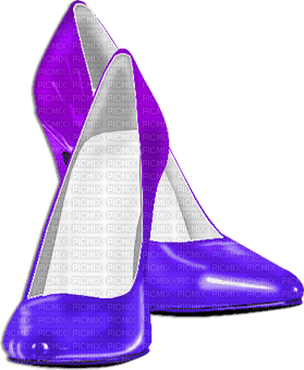 soave deco shoe fashion  black white purple - PNG gratuit