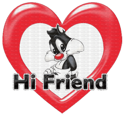 hi friend - GIF animé gratuit