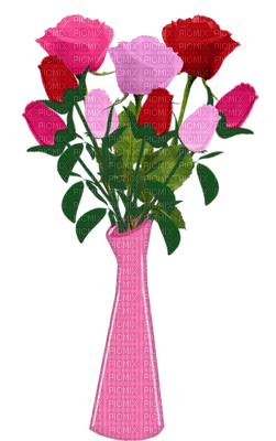 Kaz_Creations  Valentine Love Deco Flowers Colours - Free PNG