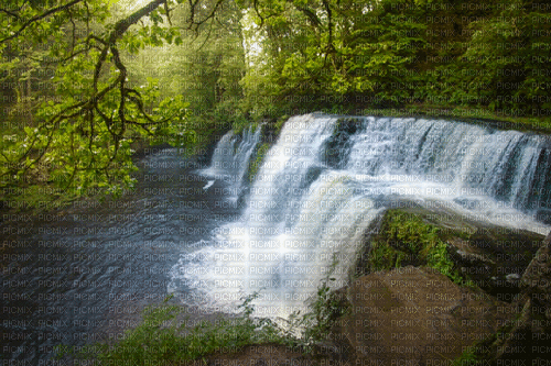 Background waterfall - GIF เคลื่อนไหวฟรี