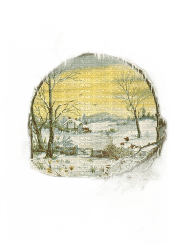 loly33 paysage hiver - фрее пнг