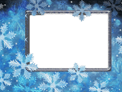 Cadre.Frame.Winter.hiver.blue.Victoriabea - 無料png