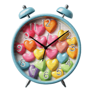 Clock Heart - Bogusia - gratis png