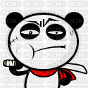 samurai panda - GIF animé gratuit
