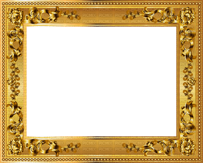 Kaz_Creations Deco Border Gold   Frames Frame - png ฟรี