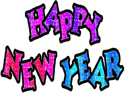 Kaz_Creations Animated Text Logo Happy New Year - GIF animasi gratis