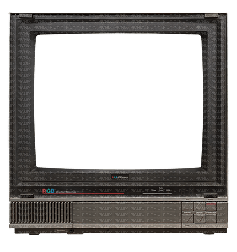 crt tv overlay - png gratuito